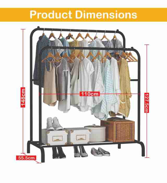CLOTH-HANGER-WITH-ROLLER-Metal-Garment-Rack-Multipurpose-Clothes-Rack-with-Bottom-Shelf-1.jpg