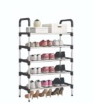 Easy to assemble shoe rack (4-6 TIER SHOE RACK STAND STORAGE SELF ORGANISER LIGHTWEIGHT COMPACT SPACE SAVING)