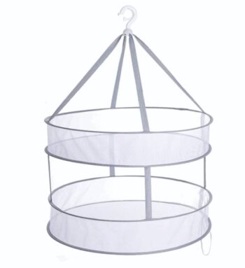 Foldable double layer drying basket