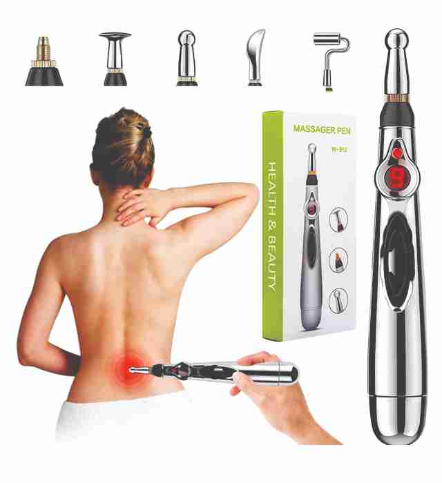 MASSAGER PEN (5 in 1 Electronic Acupuncture Pen, Meridian Energy Pulse Massage Pen,Multi-Function Massage Pen Tools)
