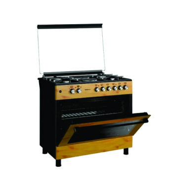 Maxi 4 Burner And Electric Heater Stading Gas Cooker 60cm X 90cm (MAXI 60*90 (4+2) WOOD)