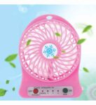 PORTABLE USB RECHARGEABLE FAN (USB LED Mini Air Cooler)