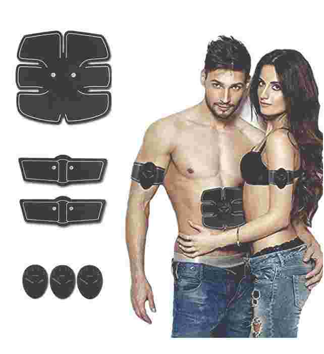 SMART FITNESS (Smart EMS Electric Pulse Treatment Massager Abdominal Muscle Trainer Wireless Sports Muscle Stimulator Fitness Massage)