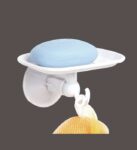 SOAP HOLDER (Multipurpose Super Suction Cup Plastic Soap Dish Holder with Towel Hanging Hook)