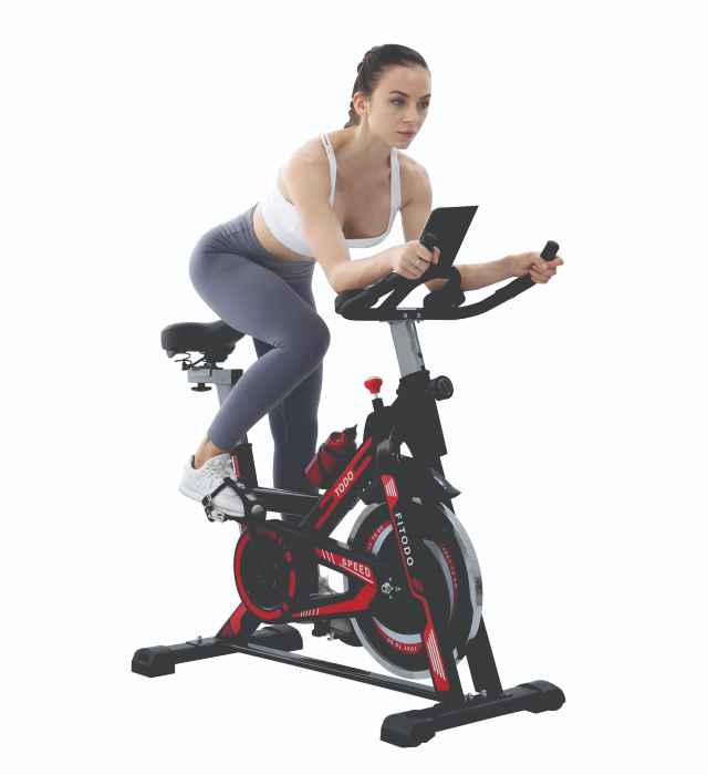 Spinning bike ( Exercise Bike Stationary Indoor Cardio Training Cycling Bike with LCD Monitor)