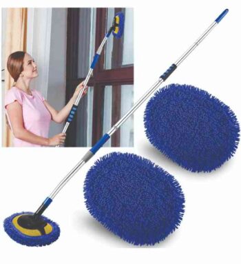 WALL AND FLOOR MOP (Blue Rotatable Adjustable Cleaning Mop with Long Handle)