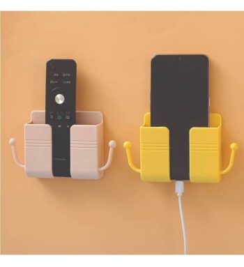 Wall mounted phone/remote holder